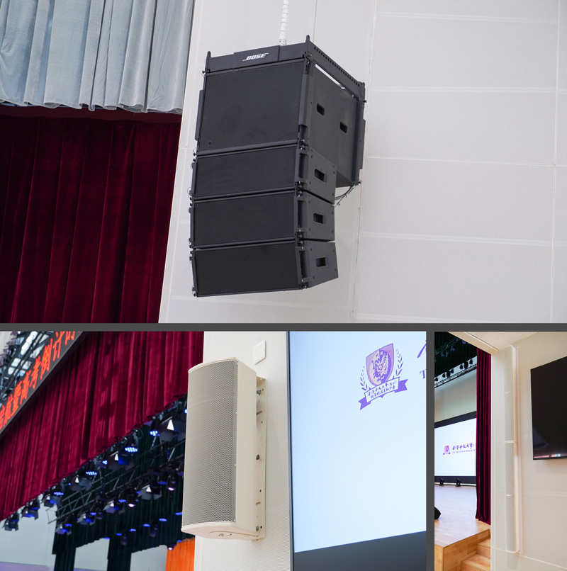 Bose-SM-线阵列+-MSA12X-+-AMU208音响安装效果图